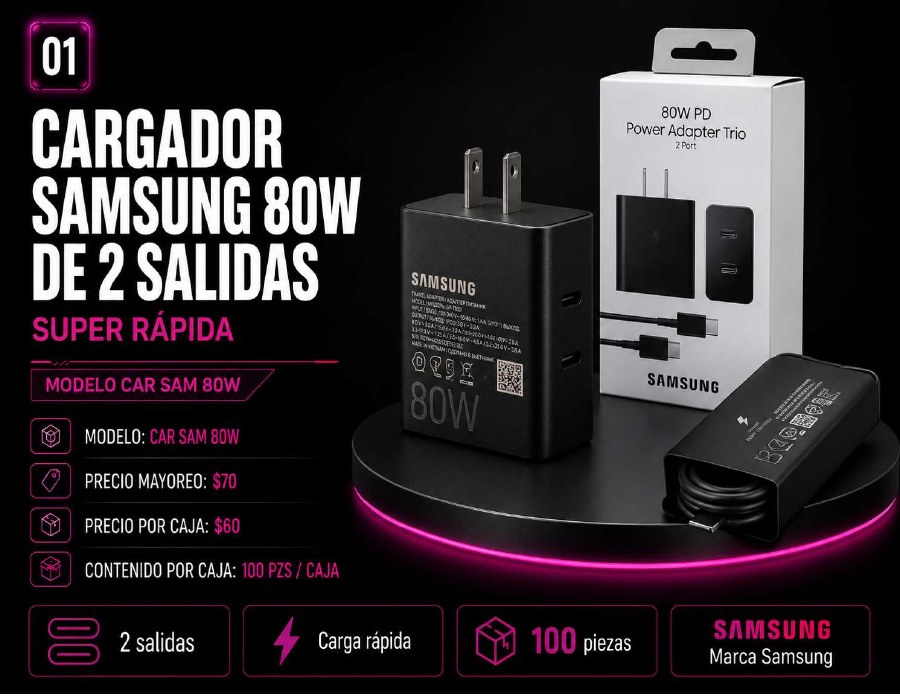 Cargadores y cables