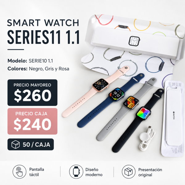 Apple Watch Series 11.1 SERIE10 1.1 en México - Maxi Accesorios México