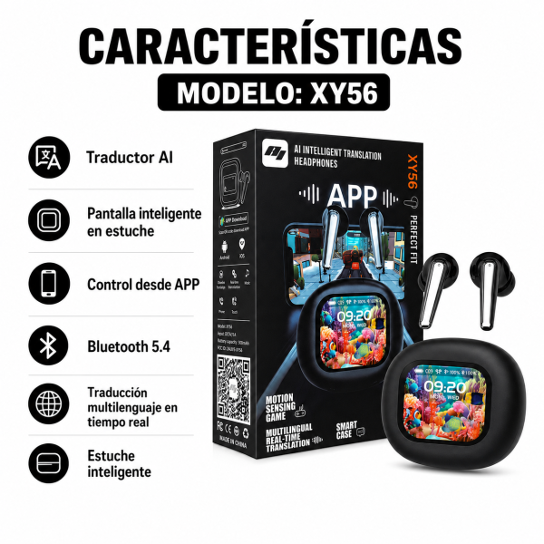 Audifonos AI Con Traductor XY56 - Maxi Accesorios México