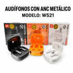 Audifonos Con ANC Metalico W521 en México - Maxi Accesorios México