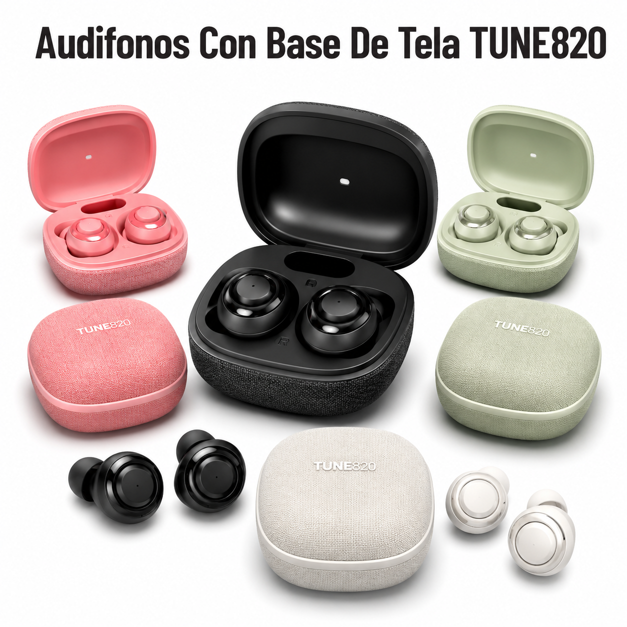 Audifonos Con Base De Tela TUNE820 Audifonos Con Base De Tela TUNE820 en México - Maxi Accesorios México