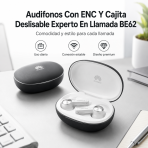 Audifonos Con ENC Y Cajita Deslisable Experto En Llamada BE62 - Maxi Accesorios México