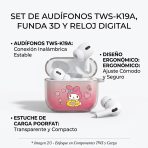 Audifonos Con Funda Y Reloj Digital TWS-K19A - Maxi Accesorios México
