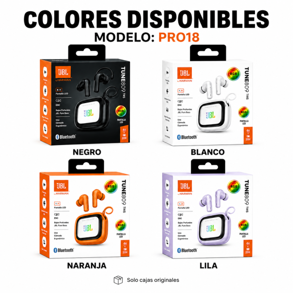 Audifonos Con Pantalla PRO18 - Maxi Accesorios México