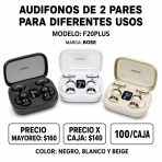 Audifonos De 2 Pares Para Diferentes Usos F20PLUS - Maxi Accesorios México