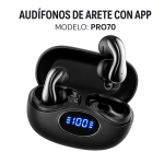 Audifonos De Arete Con App PRO70 en México - Maxi Accesorios México