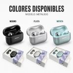 Audifonos De Arete Metalico METAL600 - Maxi Accesorios México