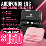 Audifonos ENC Con Cajita Deslizable Experto En Llamada BE36 - Maxi Accesorios México