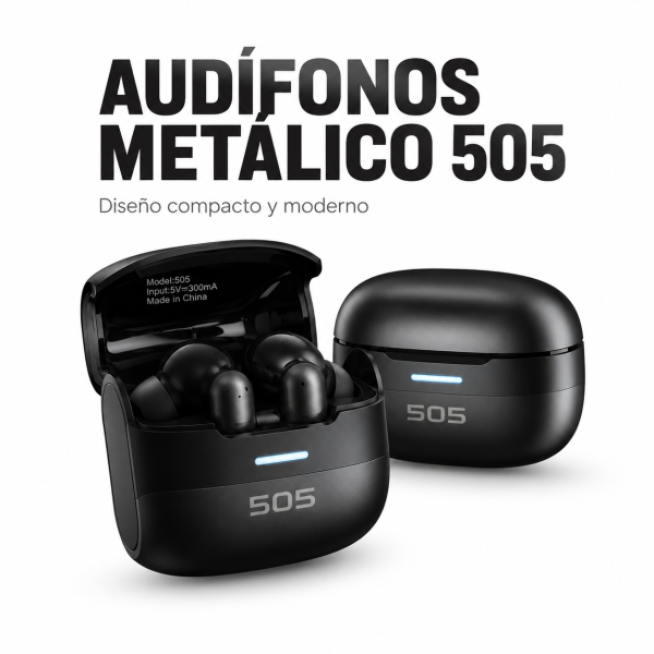 Audifonos Metalico 505 en México - Maxi Accesorios México