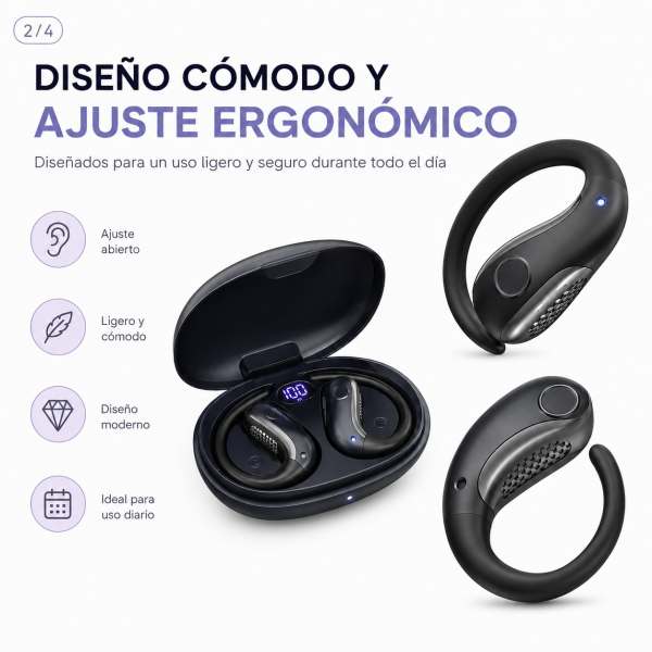 Audifonos Oseo Con Indicador AIR13 - Maxi Accesorios México