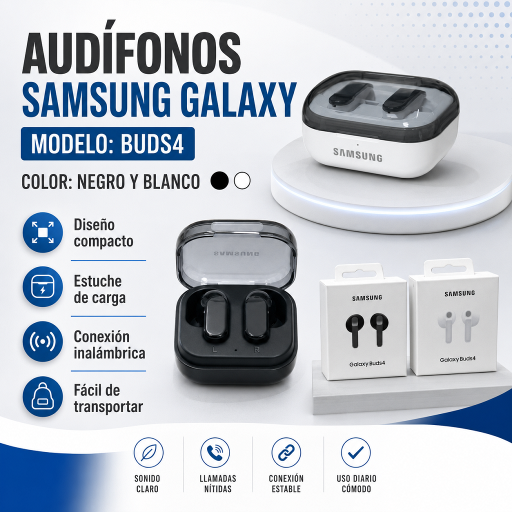Audifonos SAMSUNG Galaxy BUDS4 - Maxi Accesorios México