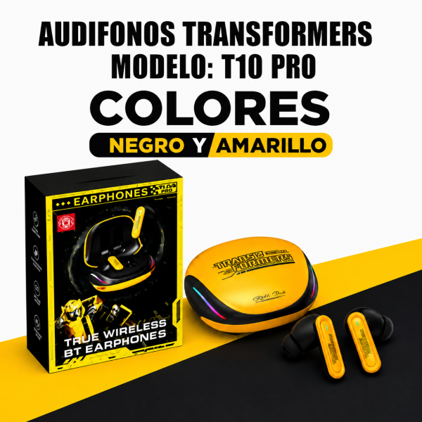 Audifonos Transformers T10 PRO - Maxi Accesorios México