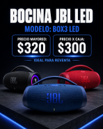 Bocina JBL LED BOX3 LED - Maxi Accesorios México