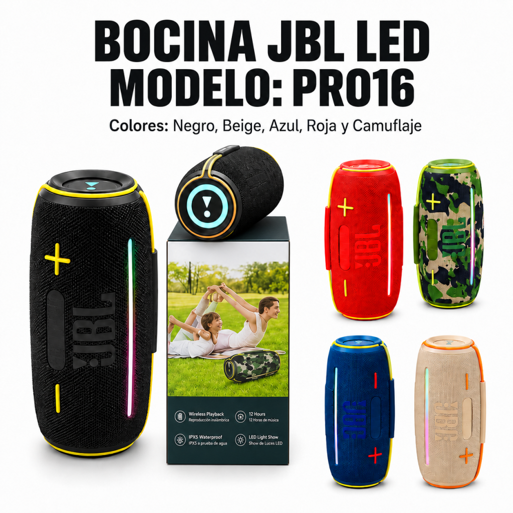Bocina JBL LED PRO16 en México - Maxi Accesorios México