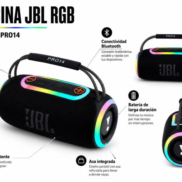 Bocina JBL RGB PRO14 - Maxi Accesorios México