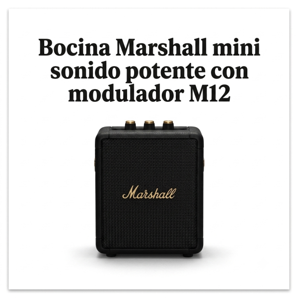 Bocina Marshall mini sonido potente con modulador M12 en México - Maxi Accesorios México