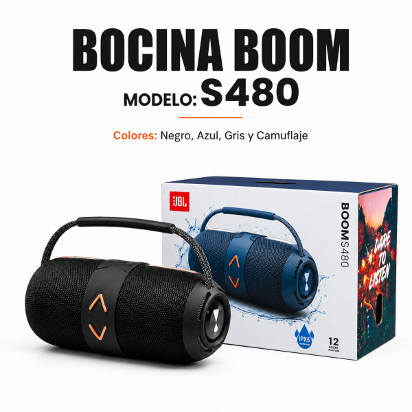 Bocina boom S480 en México - Maxi Accesorios México