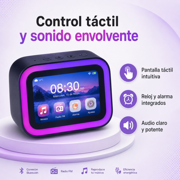 Bocina con pantalla táctil TF26 PRO - Maxi Accesorios México