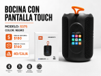 Bocina con pantalla touch S375 - Maxi Accesorios México