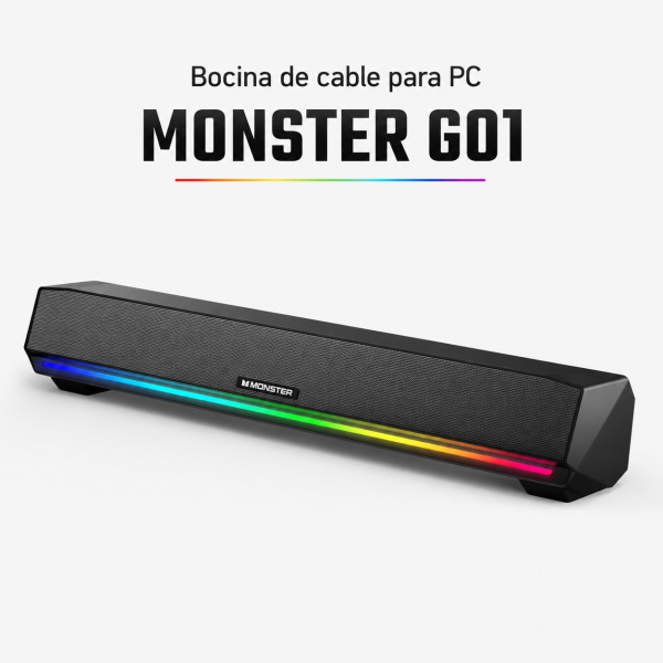 Bocina de cable para PC MONSTER G01 en México - Maxi Accesorios México