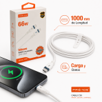Cable De Silicon Prende 2 Puntas De 66W C30 - Maxi Accesorios México