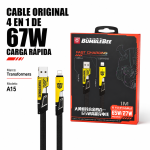 Cable Original 4 En 1 De 67W Cargarapida A15 en México - Maxi Accesorios México