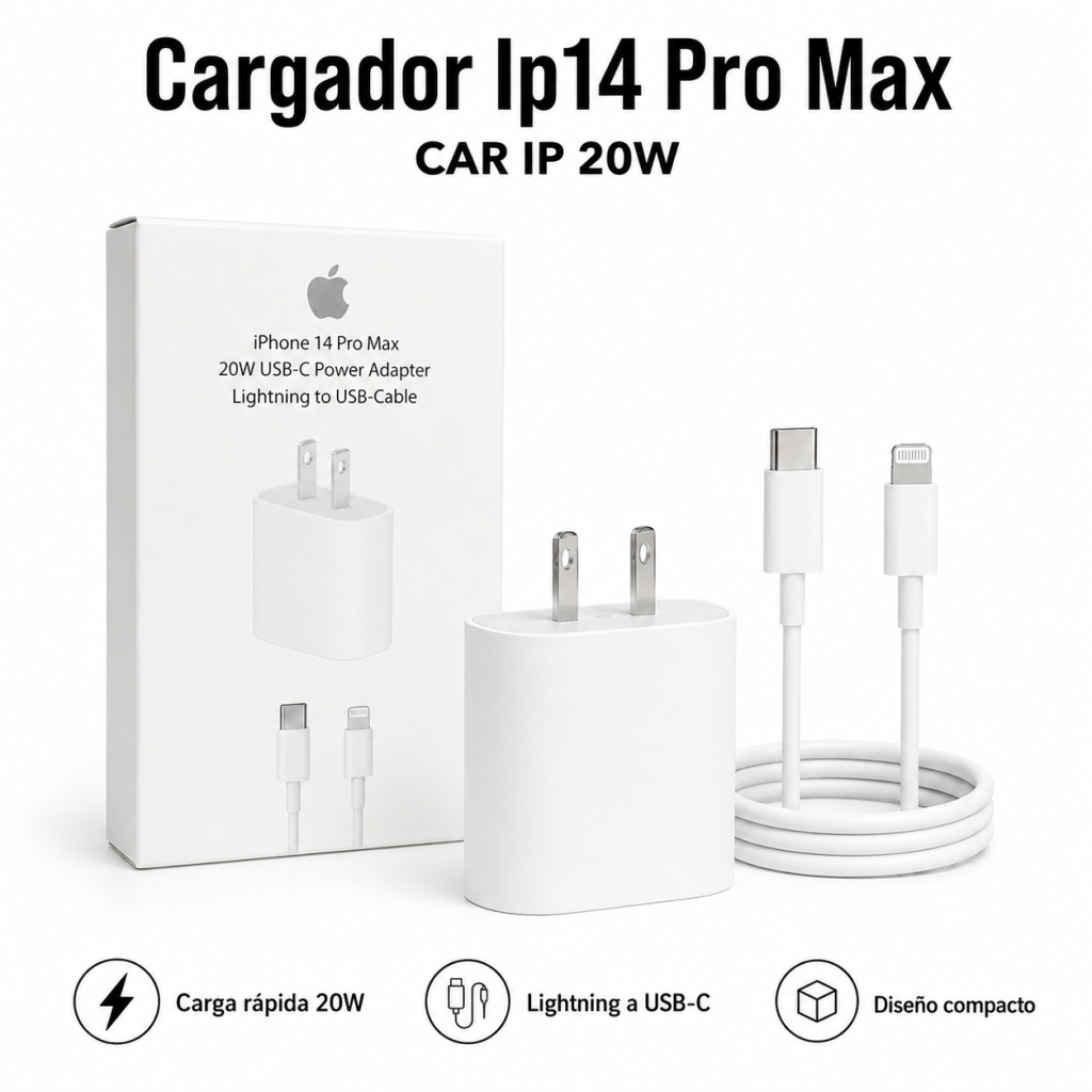 Cargador Ip14 Pro Max CAR IP 20W - Maxi Accesorios México
