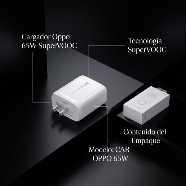 Cargador OPPO 65W Supervooc CAR OPPO 65W - Maxi Accesorios México