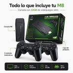 Consola con 64GB de videojuegos retro M8 - Maxi Accesorios México