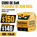 Cubo De GAN Plagable De 35W Real K21 - Maxi Accesorios México