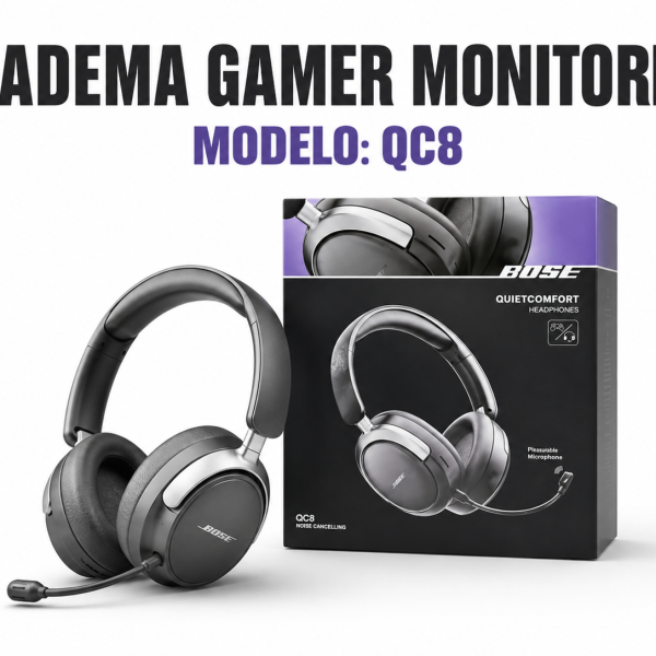 Diadema Gamer Monitoreo QC8 en México - Maxi Accesorios México