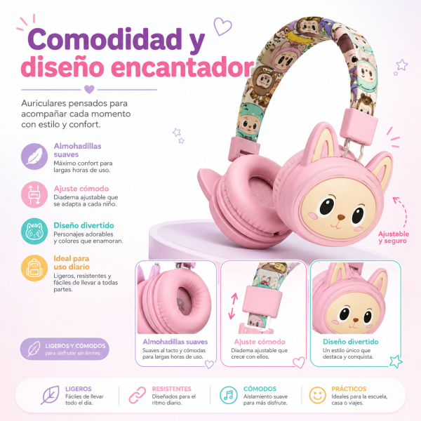 Diadema Labubu AH-906G - Maxi Accesorios México