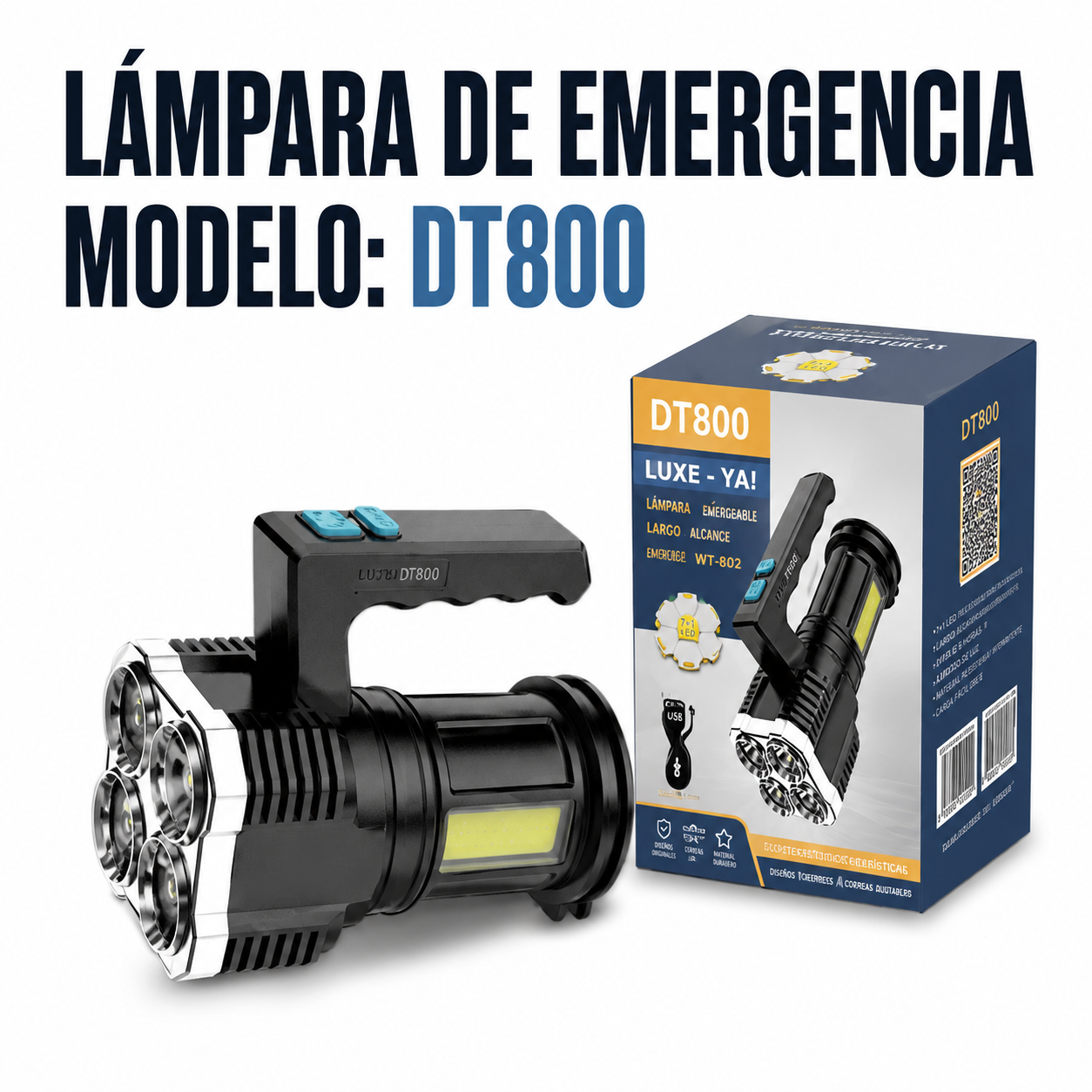 Lampara De Emergencia DT800 Lampara De Emergencia DT800 en México - Maxi Accesorios México