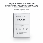 Paquete mica de hidrogel tipo HD para tablet de 14 pulgadas MICA HD… - Maxi Accesorios México