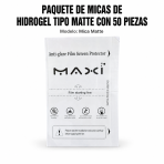 Paquete micas de hidrogel tipo matte con 50 piezas MICA MATTE en… - Maxi Accesorios México