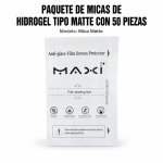 Paquete micas de hidrogel tipo matte con 50 piezas MICA MATTE en… - Maxi Accesorios México
