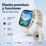 Smartwatch con chip Android y redes sociales HW ULTRA2 CALL - Maxi Accesorios México