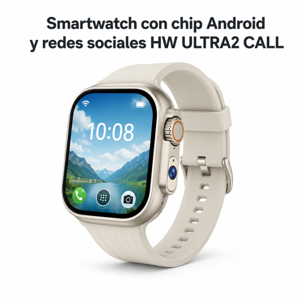 Smartwatch con chip Android y redes sociales HW ULTRA2 CALL en México - Maxi Accesorios México