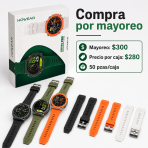 Smartwatch con lámpara uso rudo HW-R1 PRO - Maxi Accesorios México