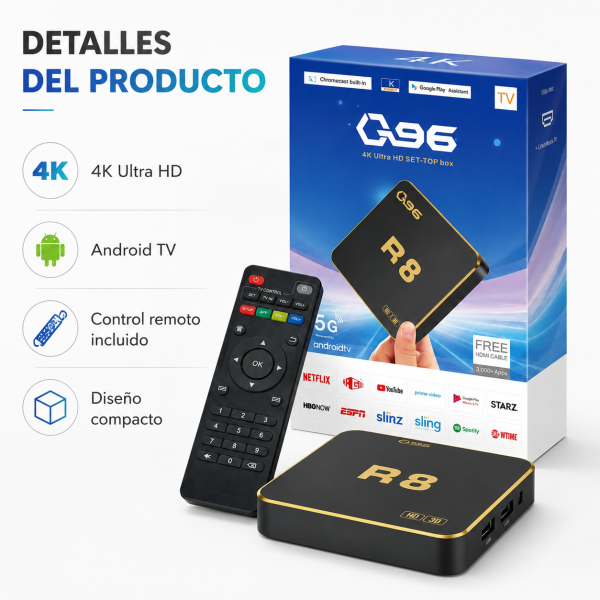 TV Box 4K Q96 - Maxi Accesorios México