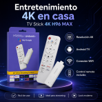 TV Stick 4K H96 MAX - Maxi Accesorios México