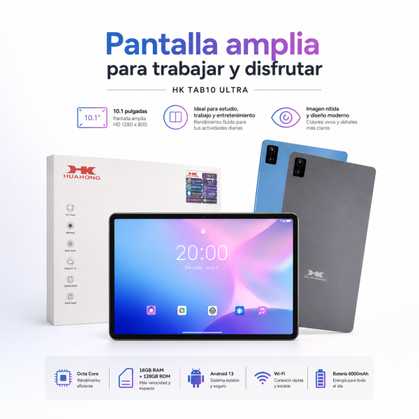 Tableta de 10 pulgadas HK TAB10 ULTRA - Maxi Accesorios México