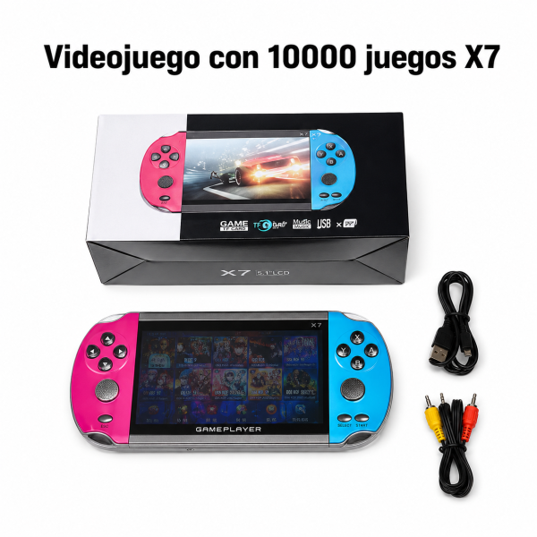 Videojuego con 10000 juegos X7 en México - Maxi Accesorios México