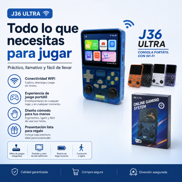 Videojuego con WiFi J36 ULTRA - Maxi Accesorios México