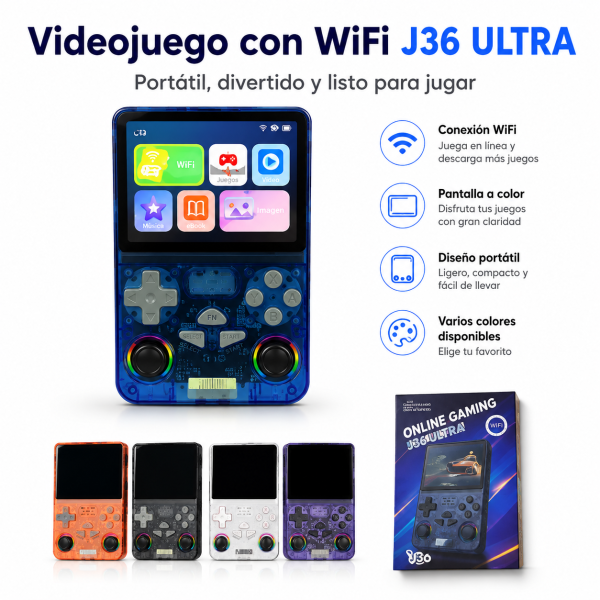 Videojuego con WiFi J36 ULTRA en México - Maxi Accesorios México