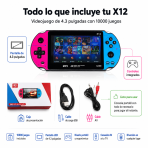 Videojuego de 4.3 pulgadas con 10000 juegos X12 - Maxi Accesorios México