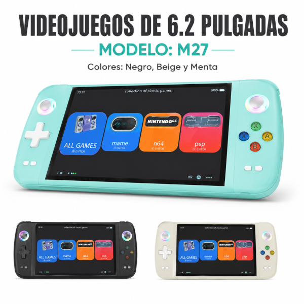 Videojuego de 6.2 pulgadas M27 en México - Maxi Accesorios México