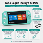 Videojuego de 6.2 pulgadas con 21000 juegos M27 - Maxi Accesorios México