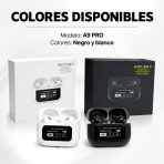 AirPod con pantalla touch – A9 PRO - Maxi Accesorios México