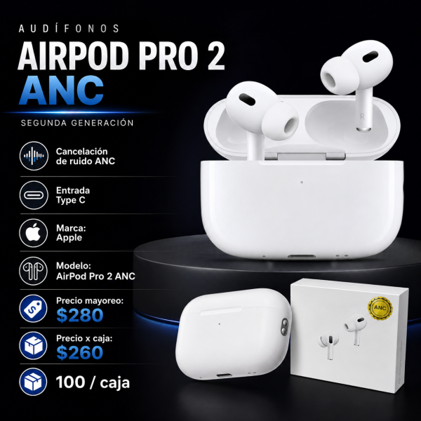 AirPods Pro 2 con ANC y entrada Tipo C – AIRPOD PRO 2 ANC - Maxi Accesorios México